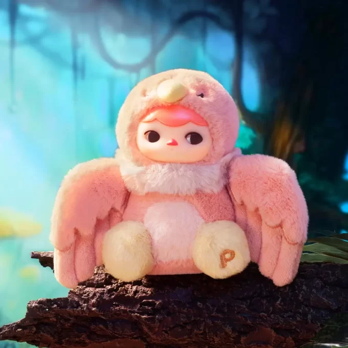 Caixa surpresa com pingente de pelúcia em vinil PUCKY Forest Party Series