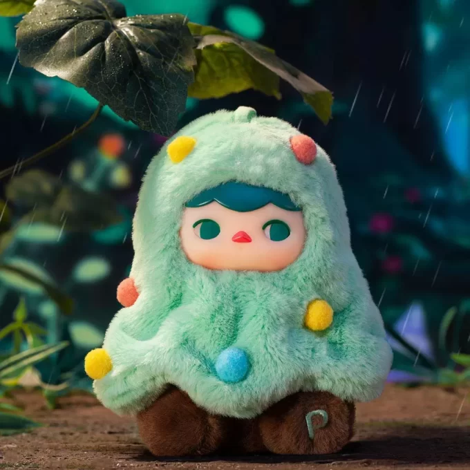 Caixa surpresa com pingente de pelúcia em vinil PUCKY Forest Party Series
