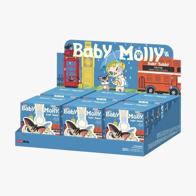 Caixa surpresa com pingente de pitada da série Baby Molly e Baby Tabby