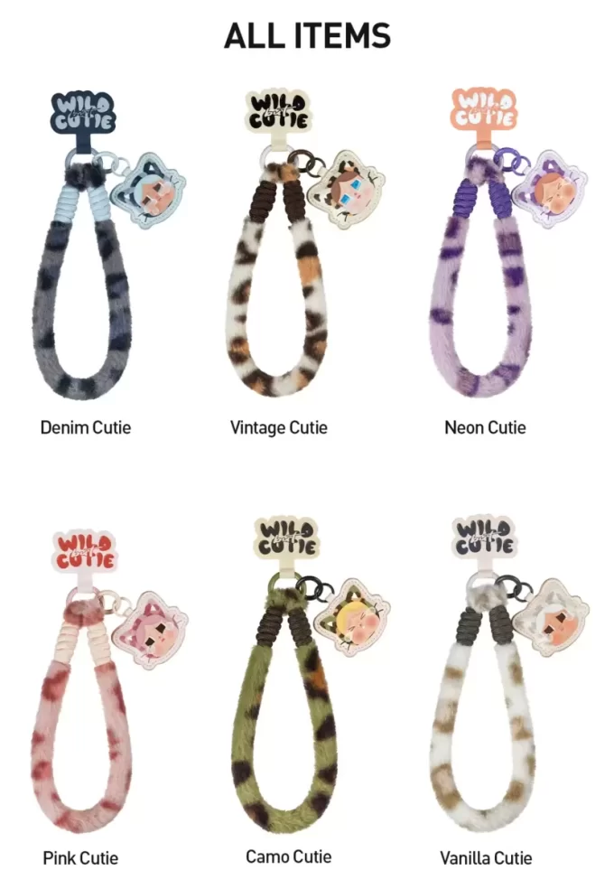 Caixa surpresa com pingente para celular da série CRYBABY Wild But Cutie