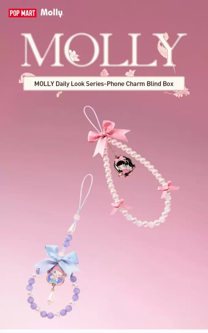 Caixa surpresa com pingente para celular da série MOLLY Daily Look