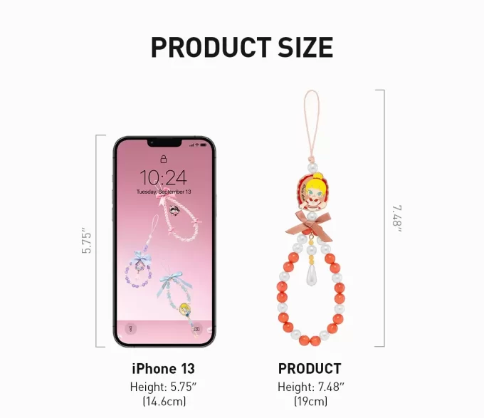 Caixa surpresa com pingente para celular da série MOLLY Daily Look