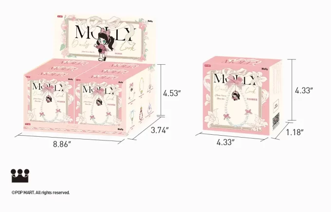 Caixa surpresa com pingente para celular da série MOLLY Daily Look