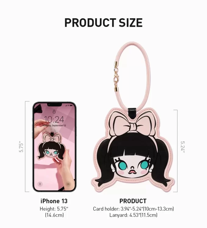 Caixa surpresa com pingente porta-cartões da série MOLLY Daily Look