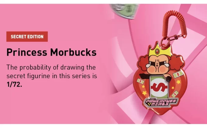 Caixa surpresa para porta-cartões da série CRYBABY× Powerpuff Girls