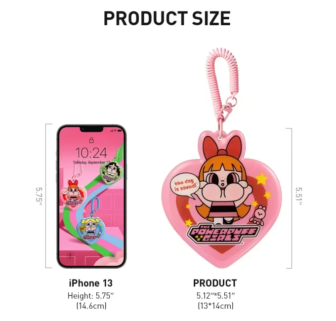 Caixa surpresa para porta-cartões da série CRYBABY× Powerpuff Girls