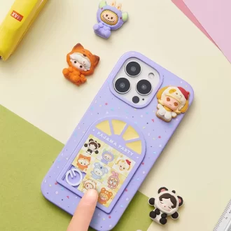 Capa de celular com furo deslizante para festa de pijama POP BEAN