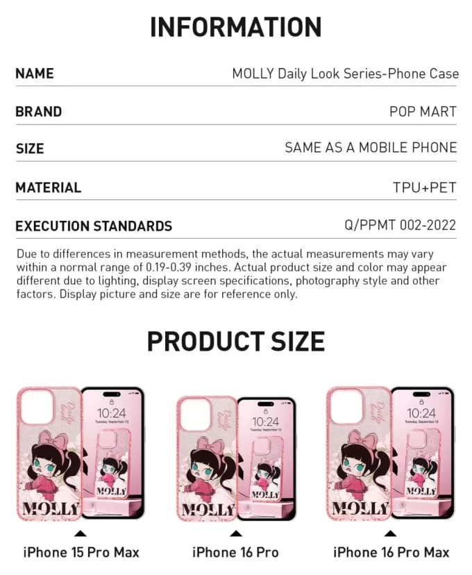 Capa para celular da série MOLLY Daily Look