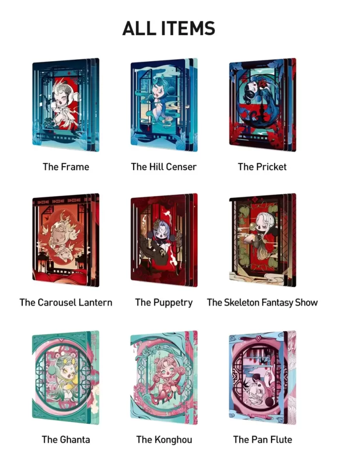 Cartões de coleção de arte da série Mirage SKULLPANDA