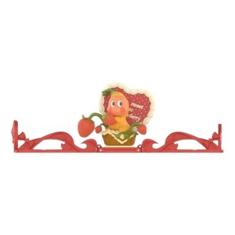 Cena do cartão de felicitações “Brilha, brilha, pequeno morango”