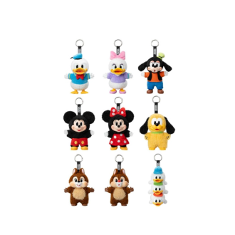 Chaveiro Disney Mickey Family Together com estojo lacrado (1 caixa surpresa)