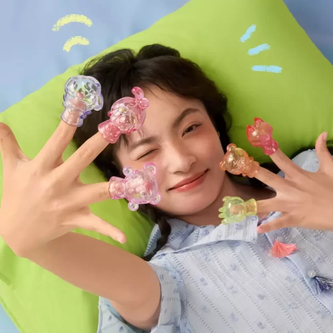 Conjunto de caixa da série de fantoches de mão de pijama POP BEAN