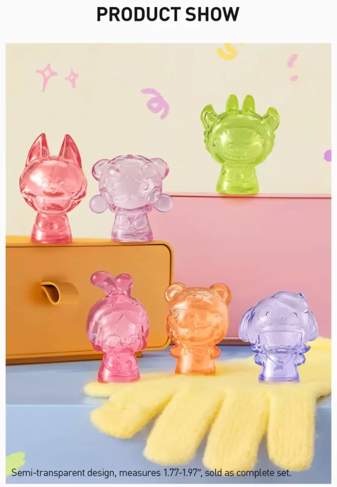 Conjunto de caixa da série de fantoches de mão de pijama POP BEAN