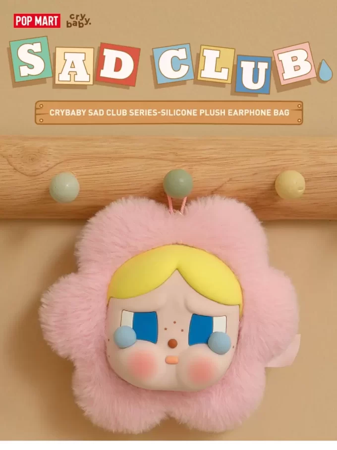 CRYBABY Sad Club Series – Bolsa de silicone para fones de ouvido