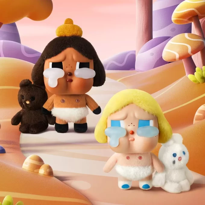 CRYBABY Série Crying Again – Caixa Surpresa de Pelúcia com Rosto de Vinil
