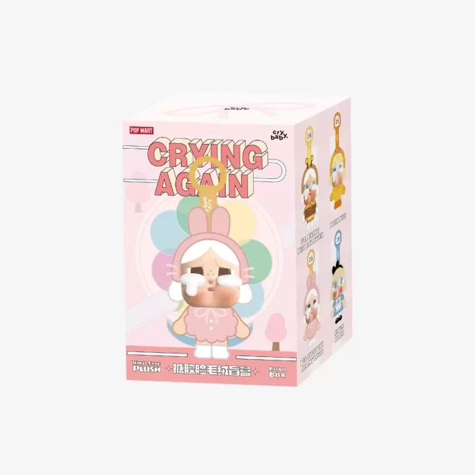 CRYBABY Série Crying Again – Caixa Surpresa de Pelúcia com Rosto de Vinil