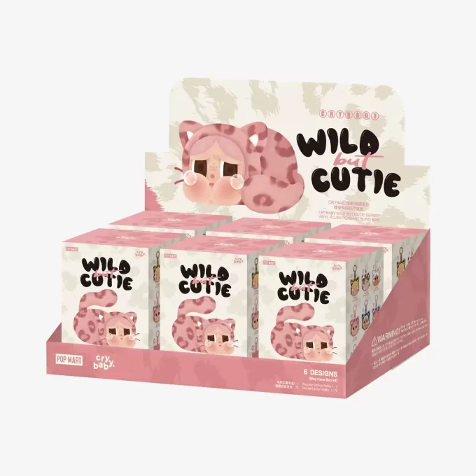 CRYBABY Wild But Cutie Series – Caixa surpresa com pingente de pelúcia de vinil