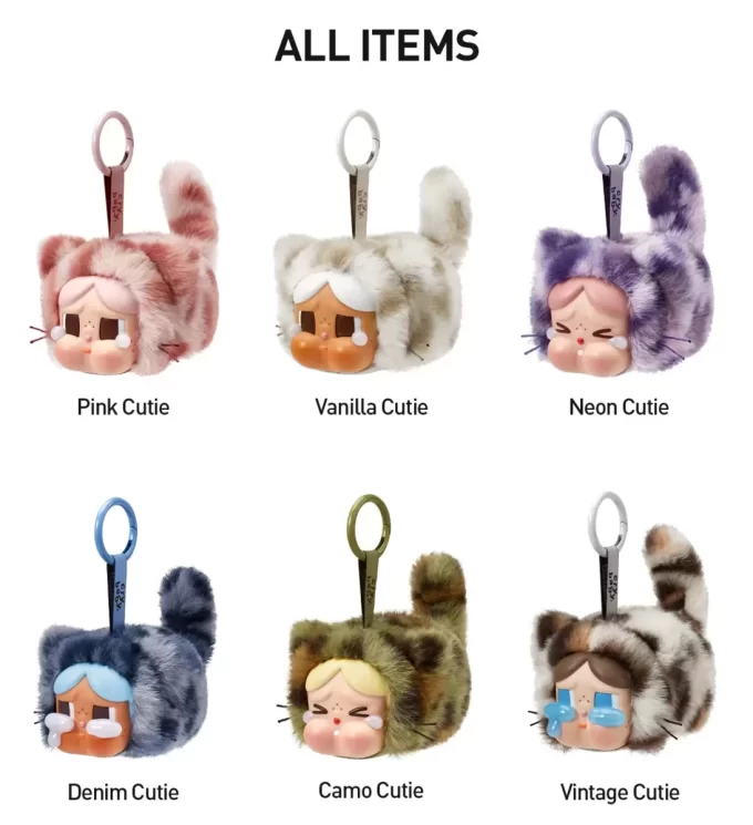 CRYBABY Wild But Cutie Series – Caixa surpresa com pingente de pelúcia de vinil