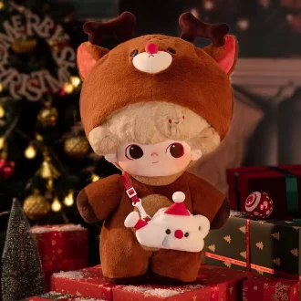 DIMOO Série Letras do Boneco de Neve – Boneca de Algodão de 15,7 Polegadas