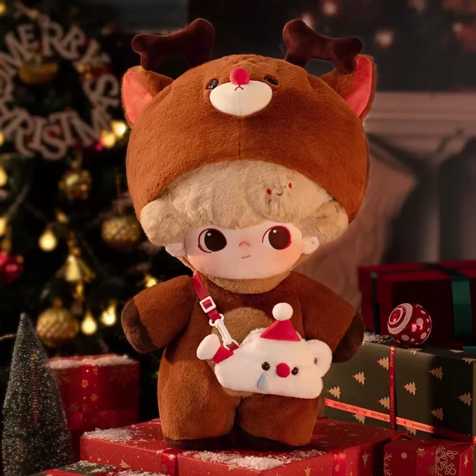 DIMOO Série Letras do Boneco de Neve – Boneca de Algodão de 15,7 Polegadas