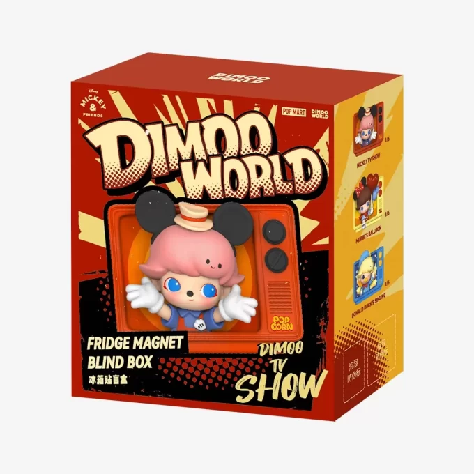 DIMOO WORLD × DISNEY Series – Caixa surpresa com ímã de geladeira