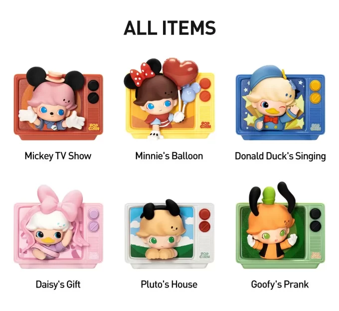 DIMOO WORLD × DISNEY Series – Caixa surpresa com ímã de geladeira