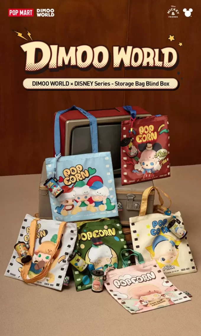 DIMOO WORLD × DISNEY Series – Caixa Surpresa para Sacos de Armazenamento