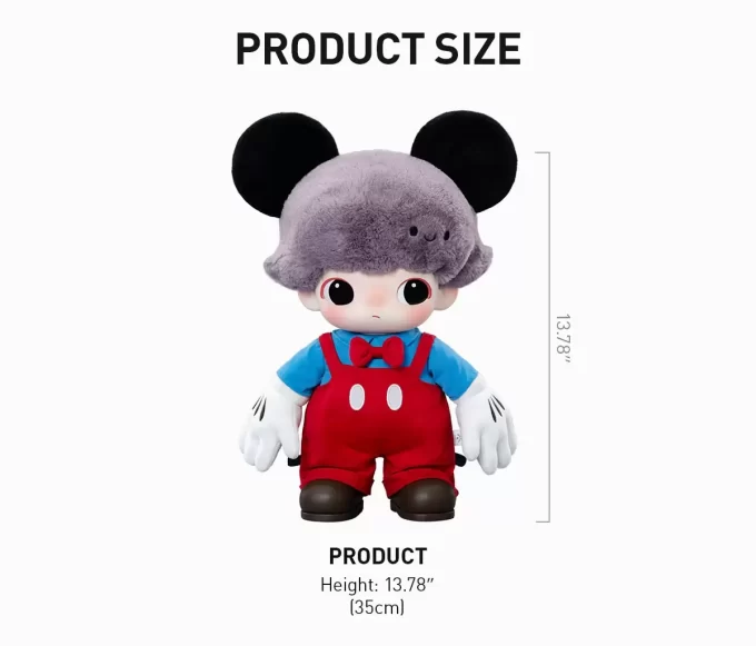 DIMOO WORLD × DISNEY Series-Mickey Bolsa de Pelúcia em Vinil