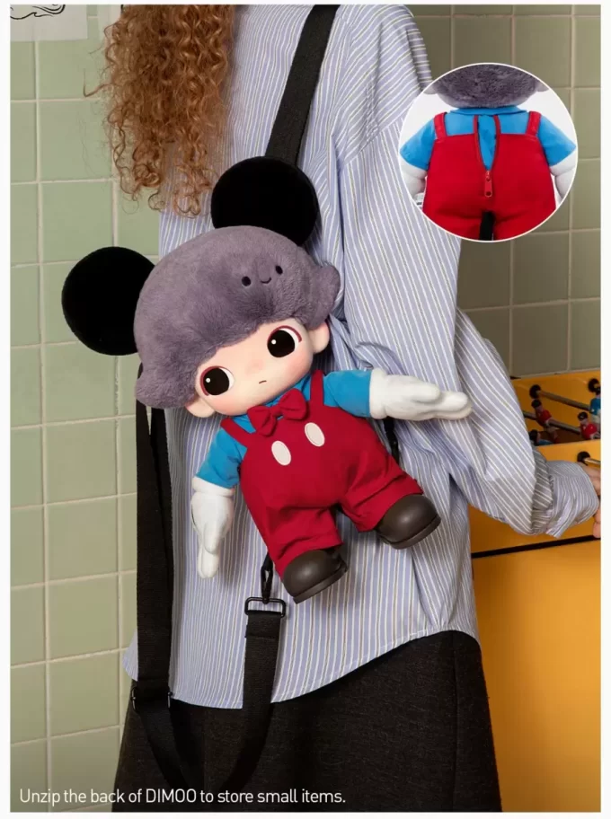 DIMOO WORLD × DISNEY Series-Mickey Bolsa de Pelúcia em Vinil