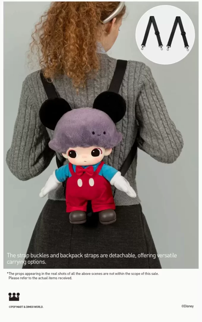 DIMOO WORLD × DISNEY Series-Mickey Bolsa de Pelúcia em Vinil
