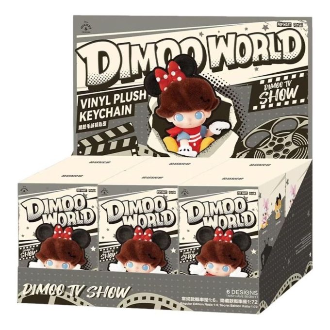 Disney Dimoo World – Pingente de vinil de pelúcia em caixa lacrada (6 caixas surpresa)