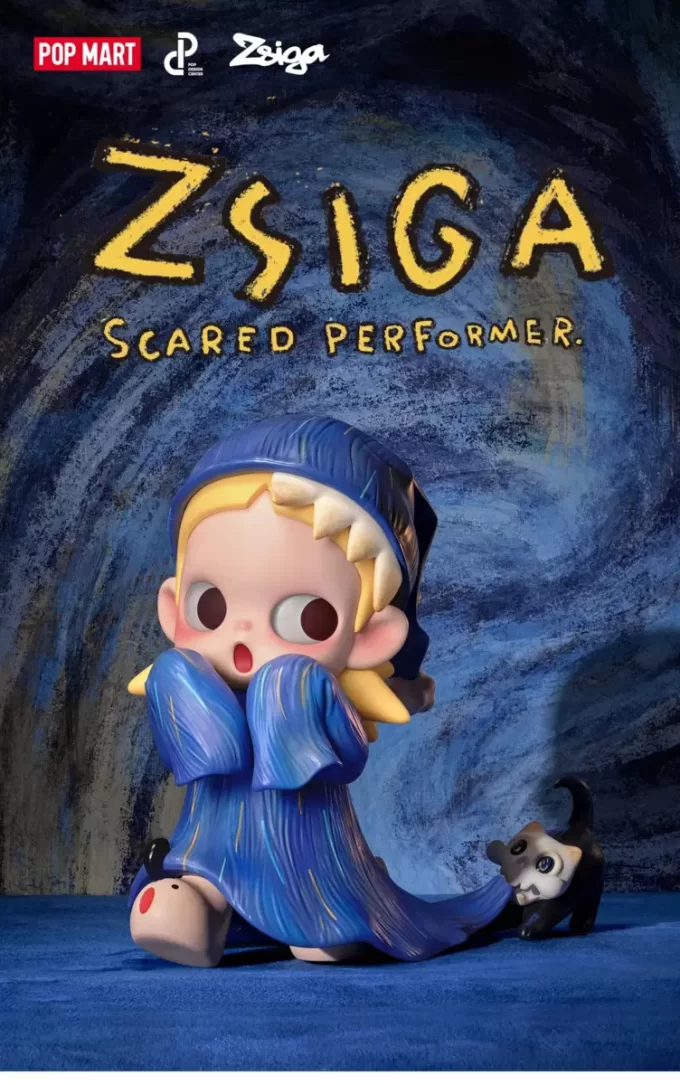 Estatueta de artista assustada de Zsiga