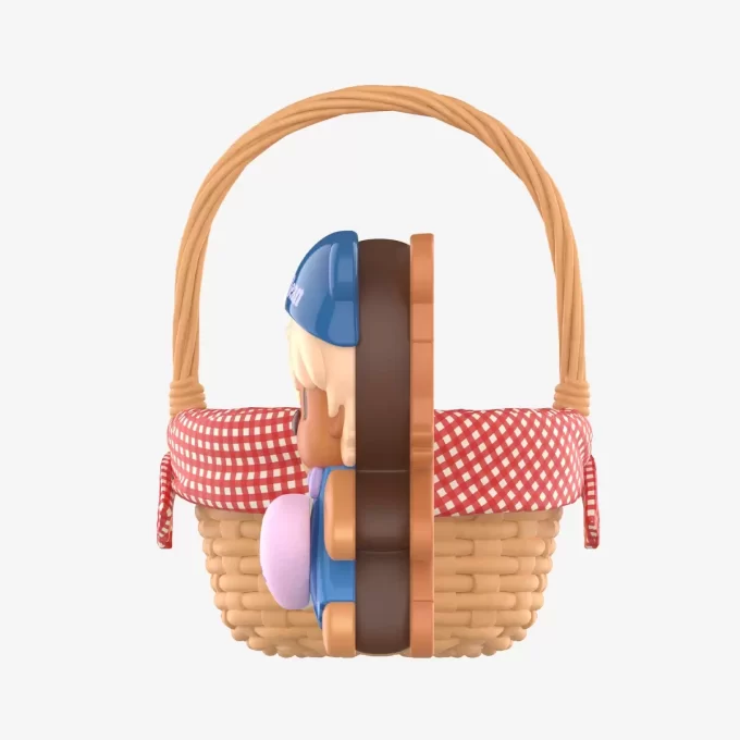 Estatueta de cesta de biscoitos de feijão doce