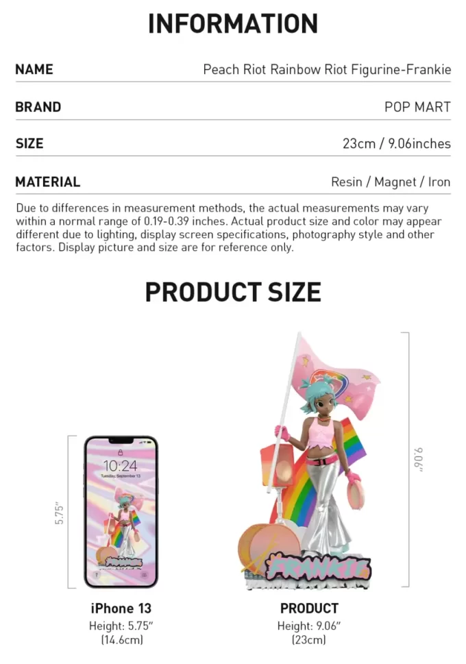 Estatueta Peach Riot Rainbow Riot – Frankie