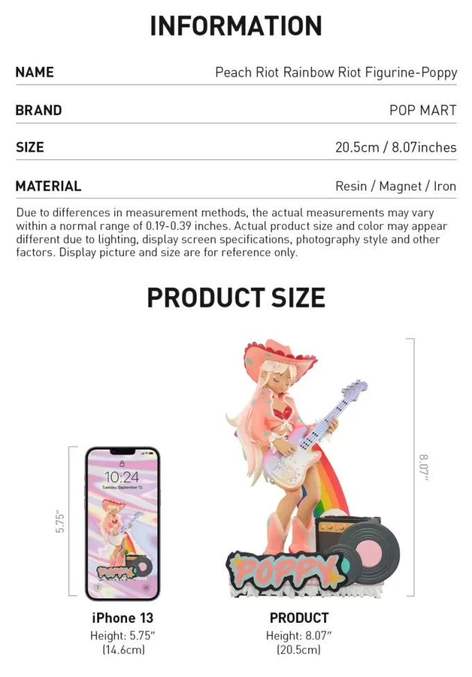 Estatueta Peach Riot Rainbow Riot – Papoula