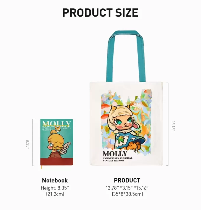 Estátuas de aniversário MOLLY Classical Retro Série 2 – Bolsa de lona