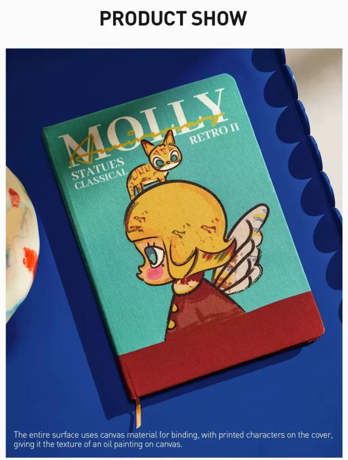 Estátuas de aniversário MOLLY Classical Retro Série 2 – Caderno