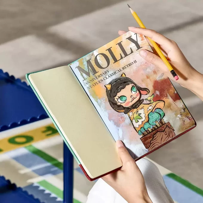 Estátuas de aniversário MOLLY Classical Retro Série 2 – Caderno