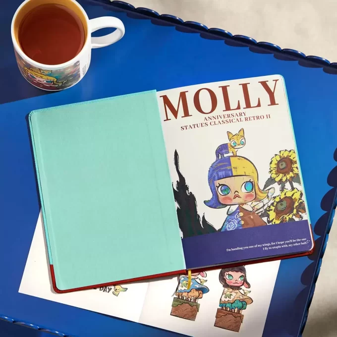 Estátuas de aniversário MOLLY Classical Retro Série 2 – Caderno