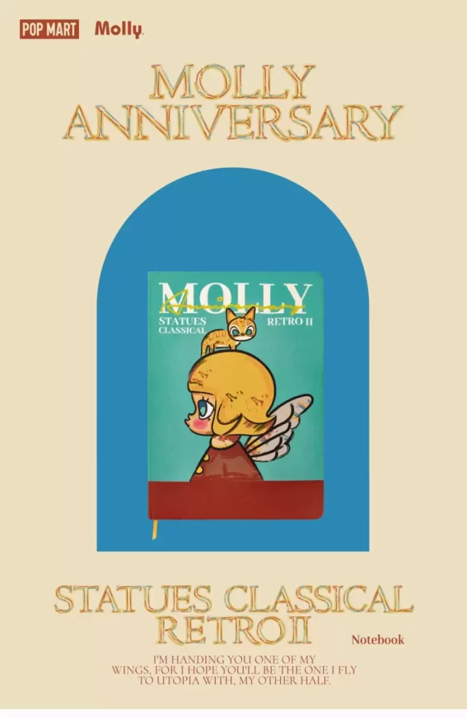 Estátuas de aniversário MOLLY Classical Retro Série 2 – Caderno