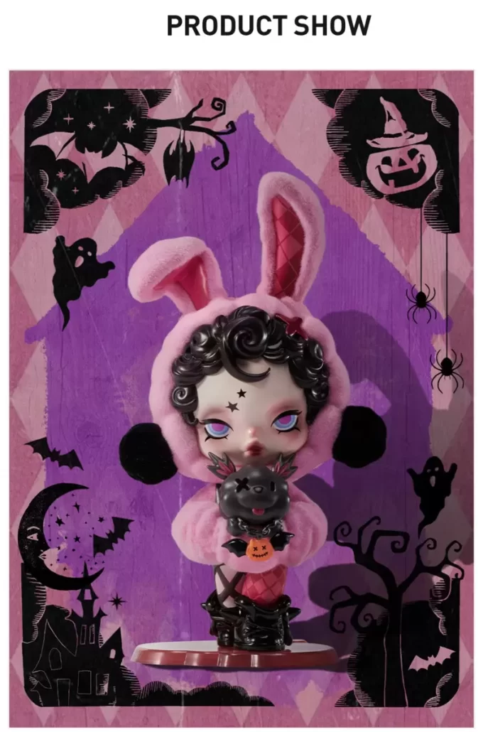 Figura de coelho ou cachorrinho SKULLPANDA
