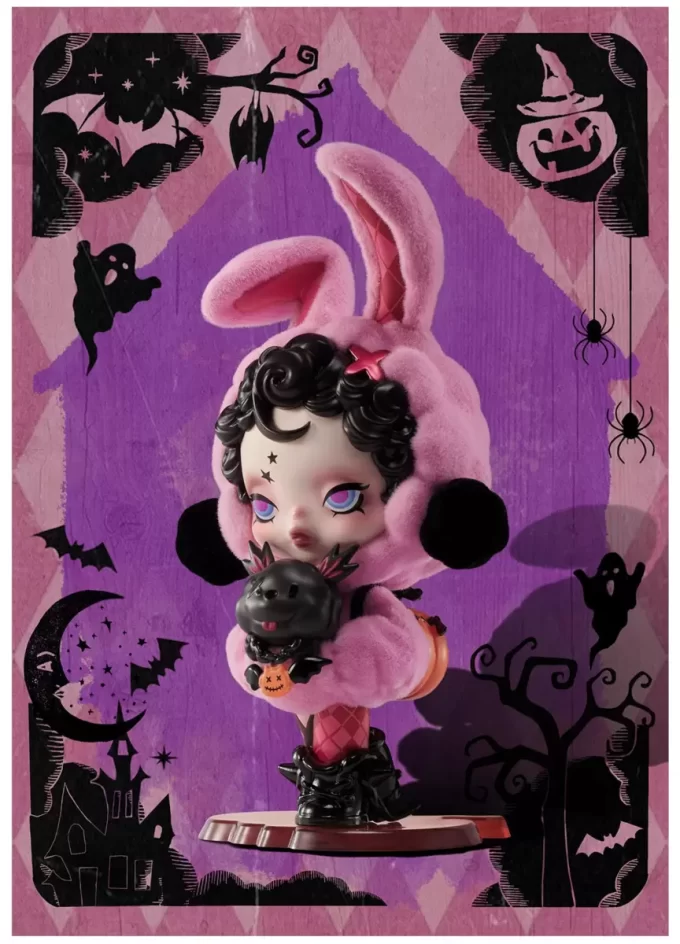 Figura de coelho ou cachorrinho SKULLPANDA