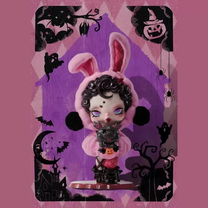 Figura de coelho ou cachorrinho SKULLPANDA