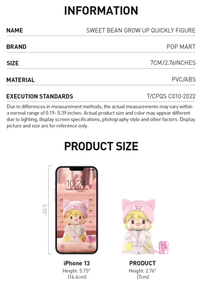 Figura Sweet Bean Cresce Rapidamente