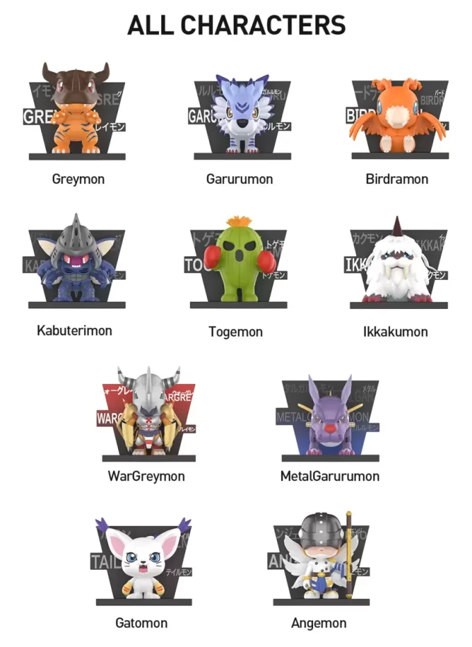 Figuras da série Digimon Adventure Fridge Magnet