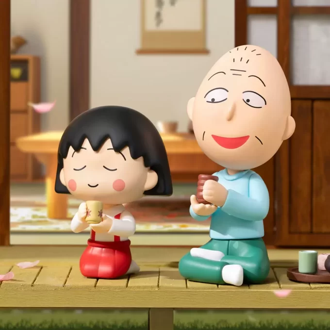 Figuras da série The Time With You de Chibi Maruko Chan