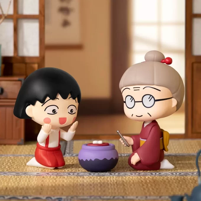 Figuras da série The Time With You de Chibi Maruko Chan