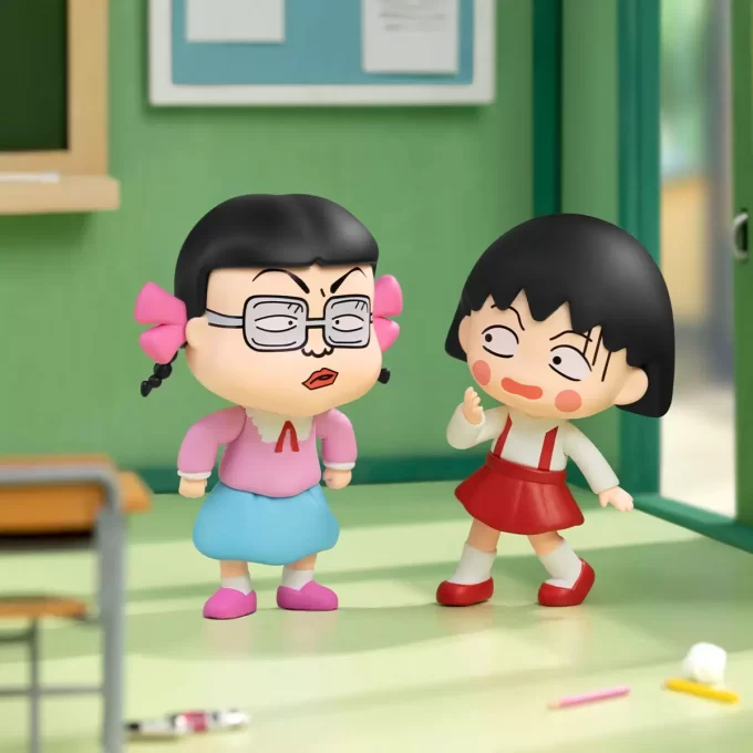 Figuras da série The Time With You de Chibi Maruko Chan