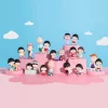 Figuras da série The Time With You de Chibi Maruko Chan