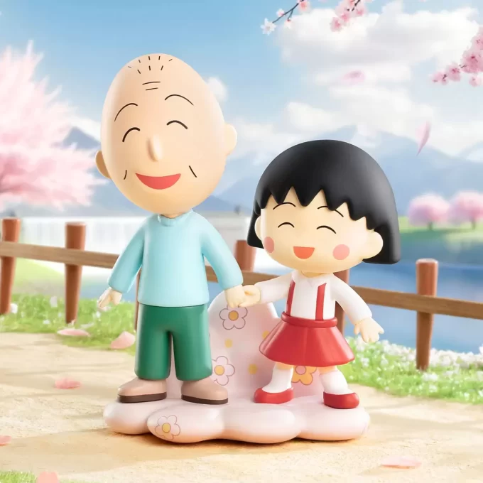 Figuras da série The Time With You de Chibi Maruko Chan